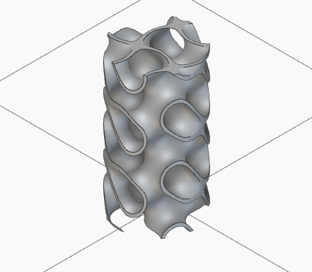 Figura 2. Modelos geométricos apresentados pela Alkimat. Diamond e Gyroid pertencem à família de superfícies mínimas